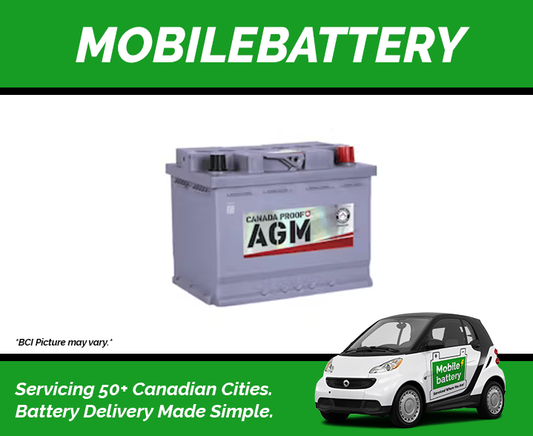 MOBILEBATTERY BC Group Size H5 AGM Battery | GH5AGM, 600CCA